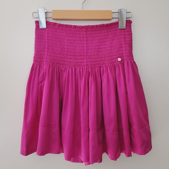 Natural Life Satin Daisy Wide Leg Shorts - Picture 3 of 14